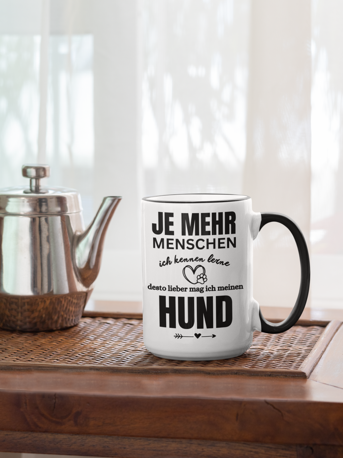 Tasse Hund - Je mehr Menschen ich kennenlerne - Hundeliebe - Tiere - Geschenk