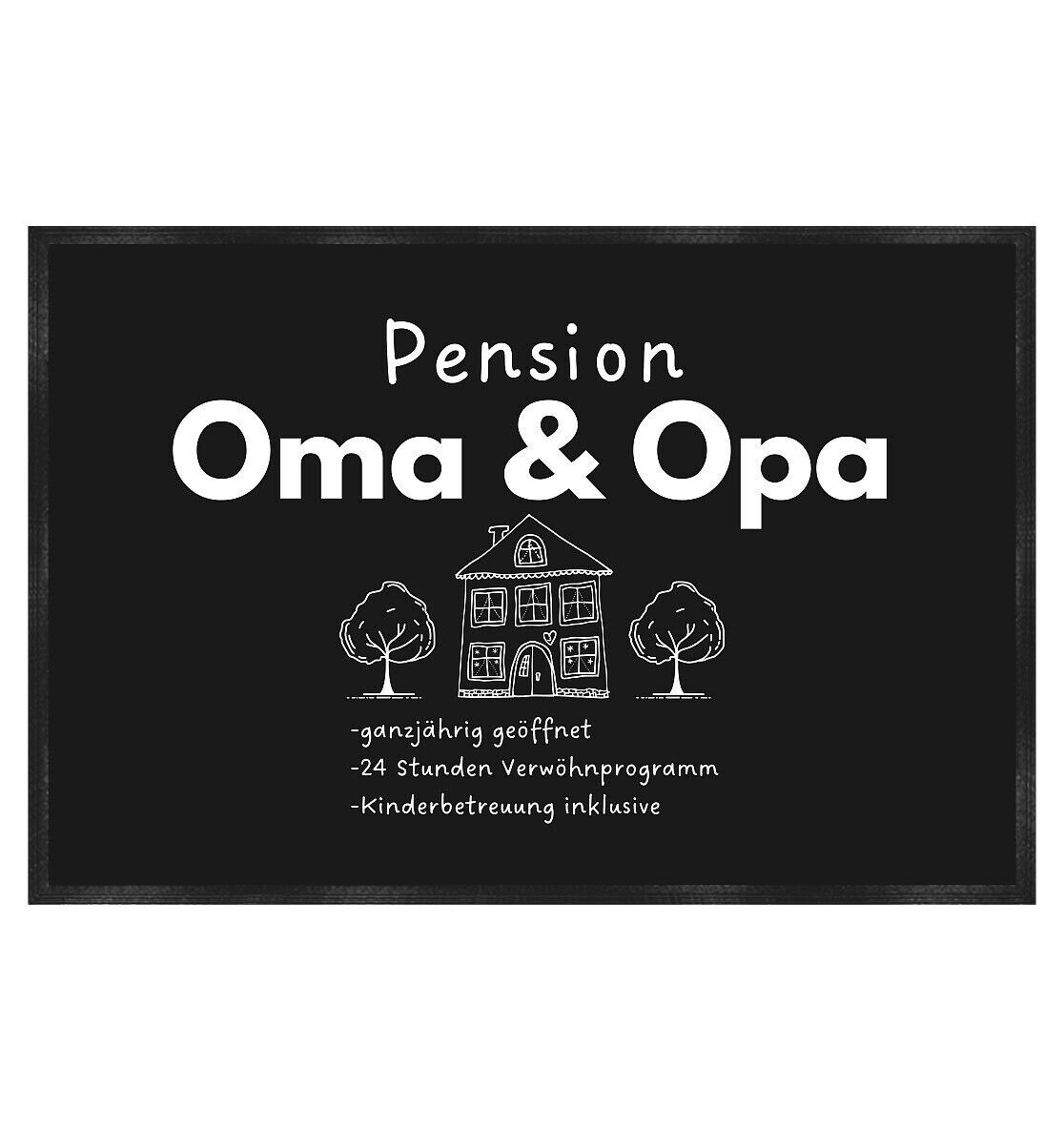 Fußmatte Pension Oma und Opa Großeltern Geschenk Weihnachten Geschenk Großelter