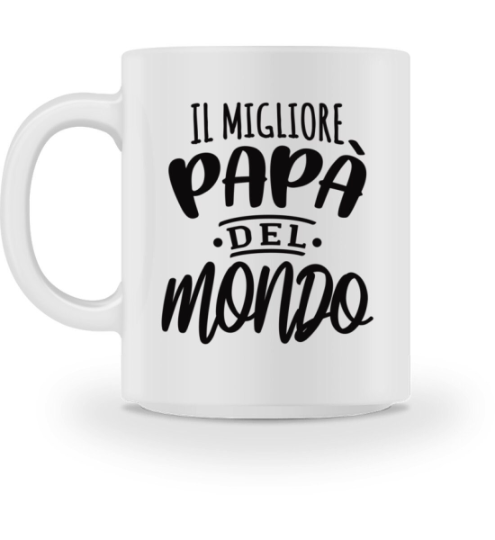 Tasse Vatertag - Papa del Mondo - Geschenk Italien Väter Italiener Italienisch