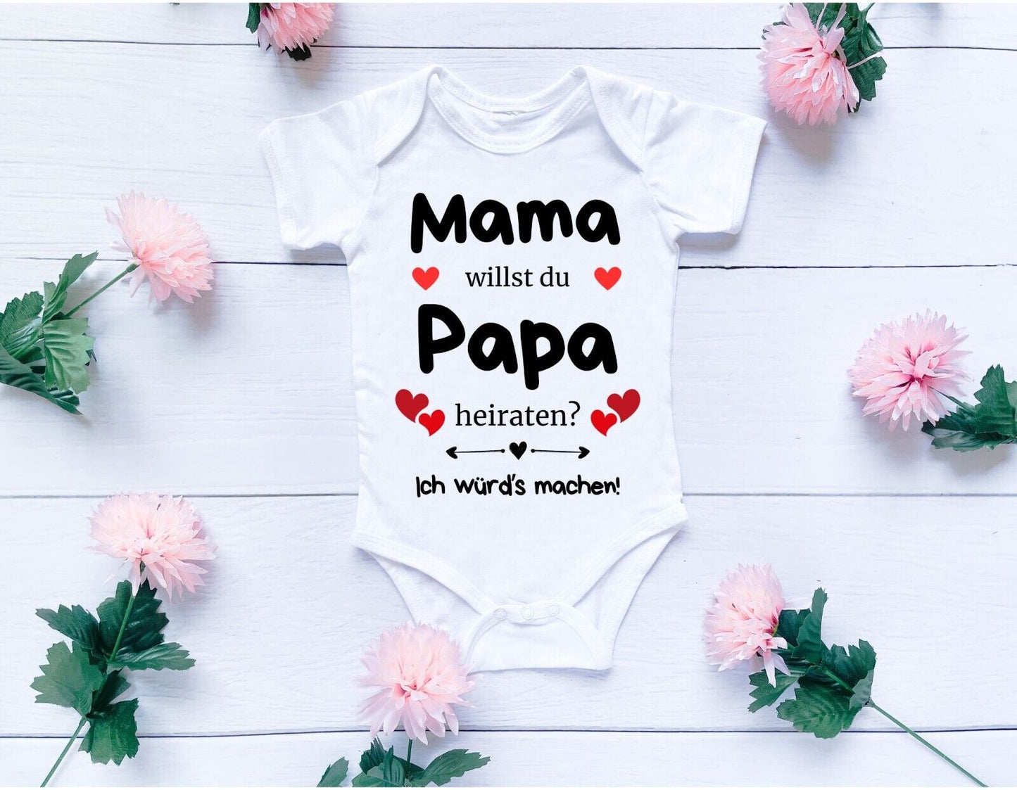 Babybody - willst du Papa heiraten - Heiratsantrag Body Idee Hochzeits Antrag