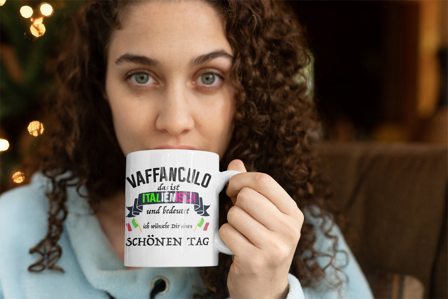 Kaffeetasse Vaffanculo wünsche Dir schönen Tag Italien Italienisch Italien Italienerin Geschenkidee