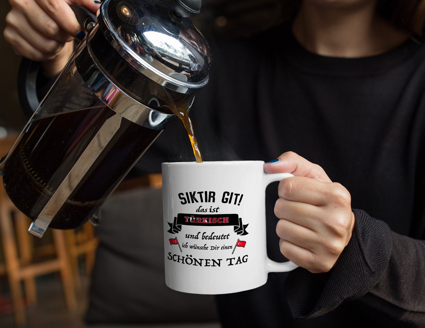 Tasse "Siktir Git!" freche Humor Übersetzung (verpiss dich) türkisch Tasse Türkei Türke Türkin Geschenk Tee Kaffee Becher