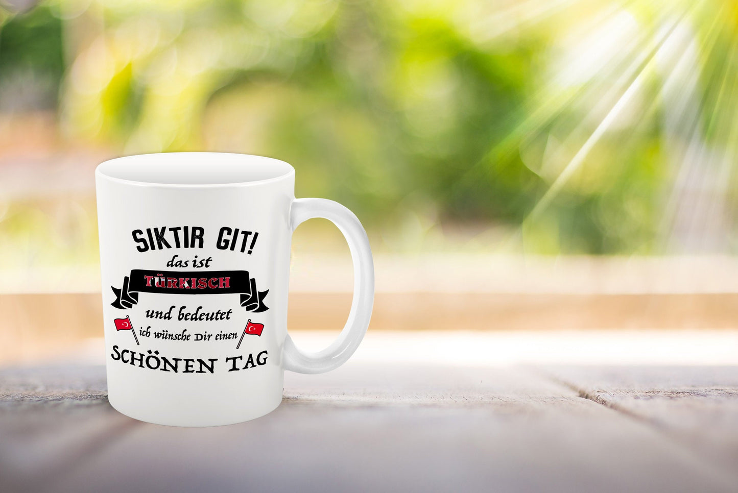 Tasse "Siktir Git!" freche Humor Übersetzung (verpiss dich) türkisch Tasse Türkei Türke Türkin Geschenk Tee Kaffee Becher
