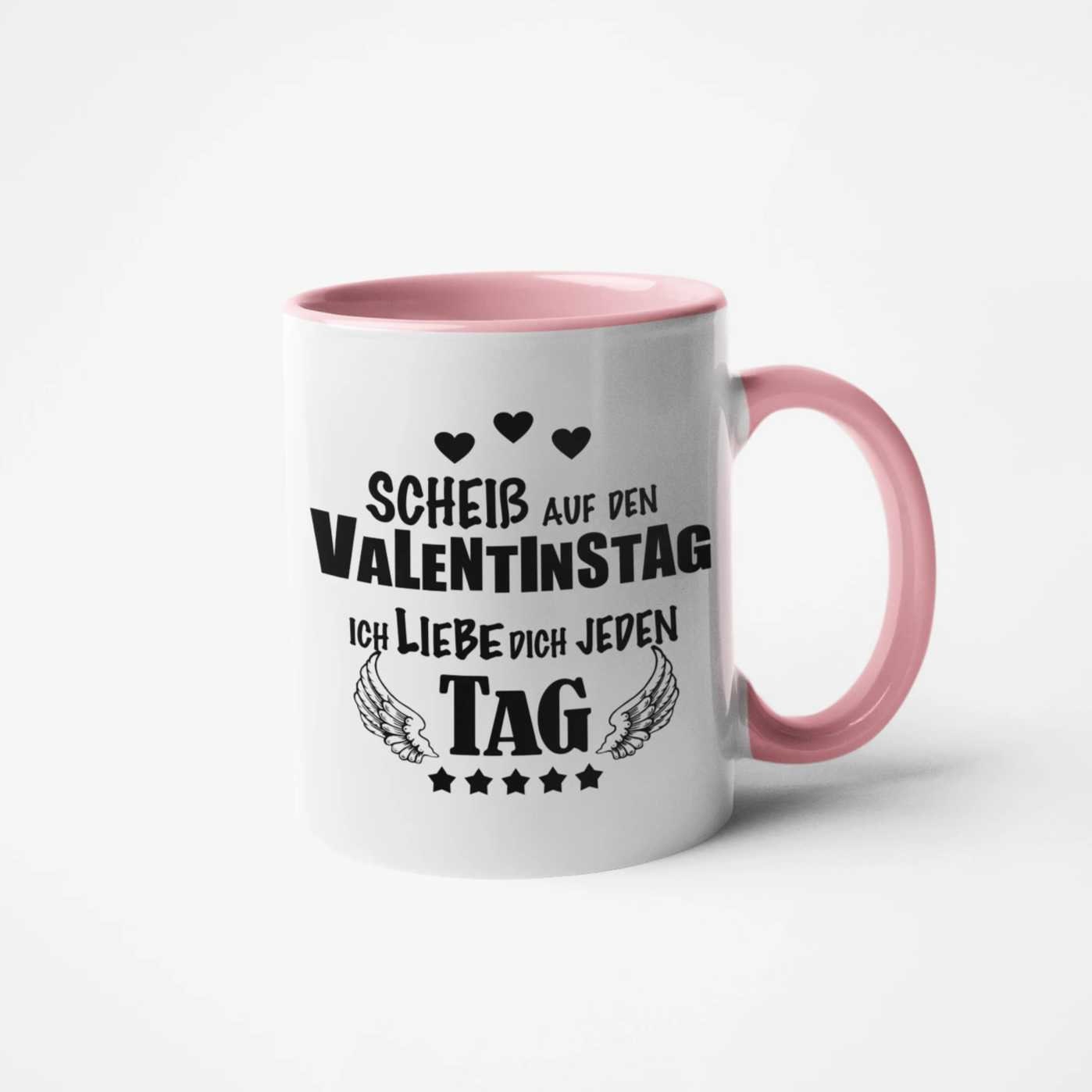 Tasse Scheiß auf den Valentinstag Geschenk für Männer Freund Partner Ehemann frech Valentinstagsgeschenk