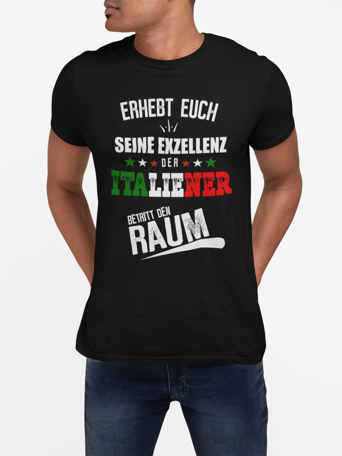 Italien T-Shirt Erhebt euch Italiener betritt den Raum