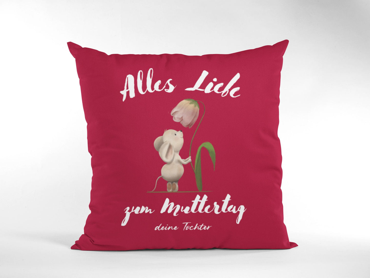 Sofakissen personalisierbar Maus Blume Mama Muttertaggeschenk Geschenk Muttertag