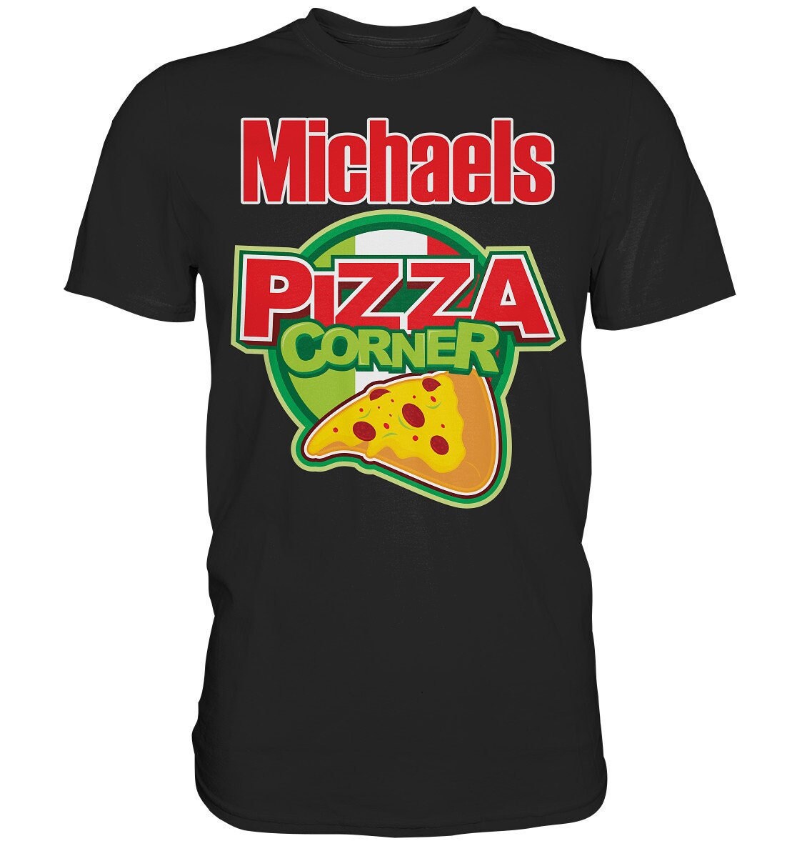 Pizza Corner mit Name personalisiert Pizzeria - Premium Shirt
