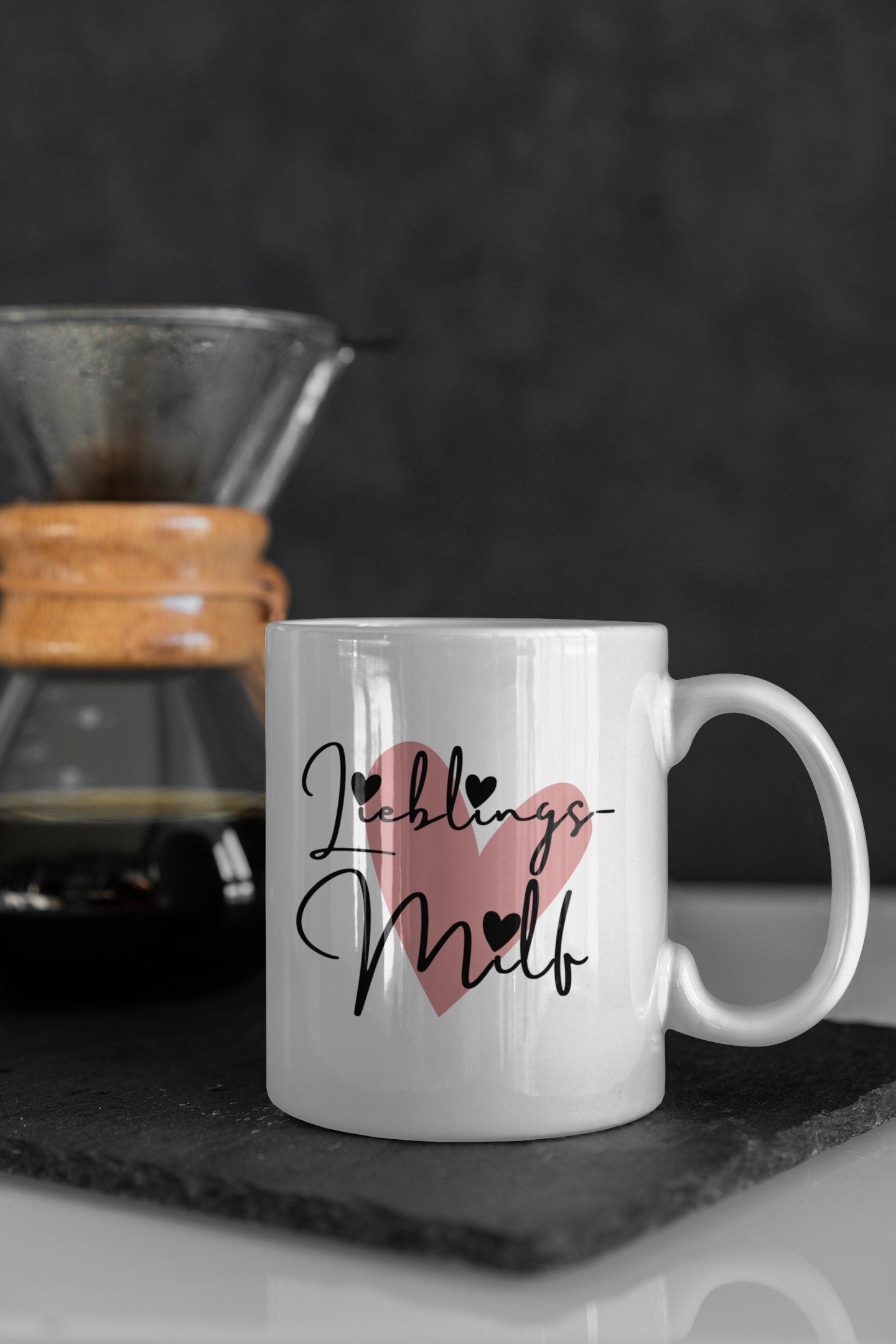 Lieblings Milf Tasse mit Spruch - Geschenk Mama Mütter Tassen