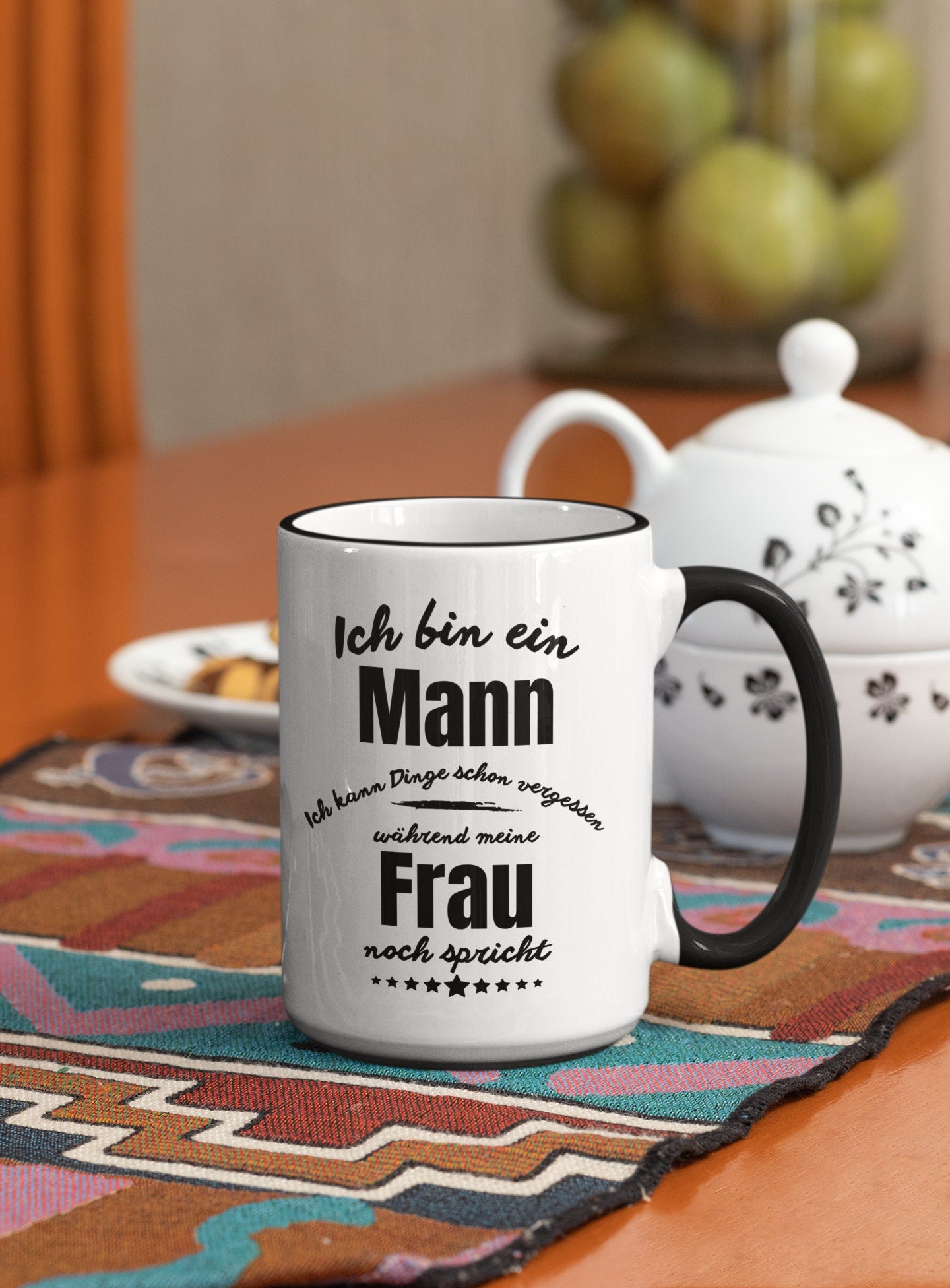 Tasse Mann Valentinstag Frau - vergesse Dinge während meine Frau noch spricht -Humor Spaß mit Spruch Männergeschenke