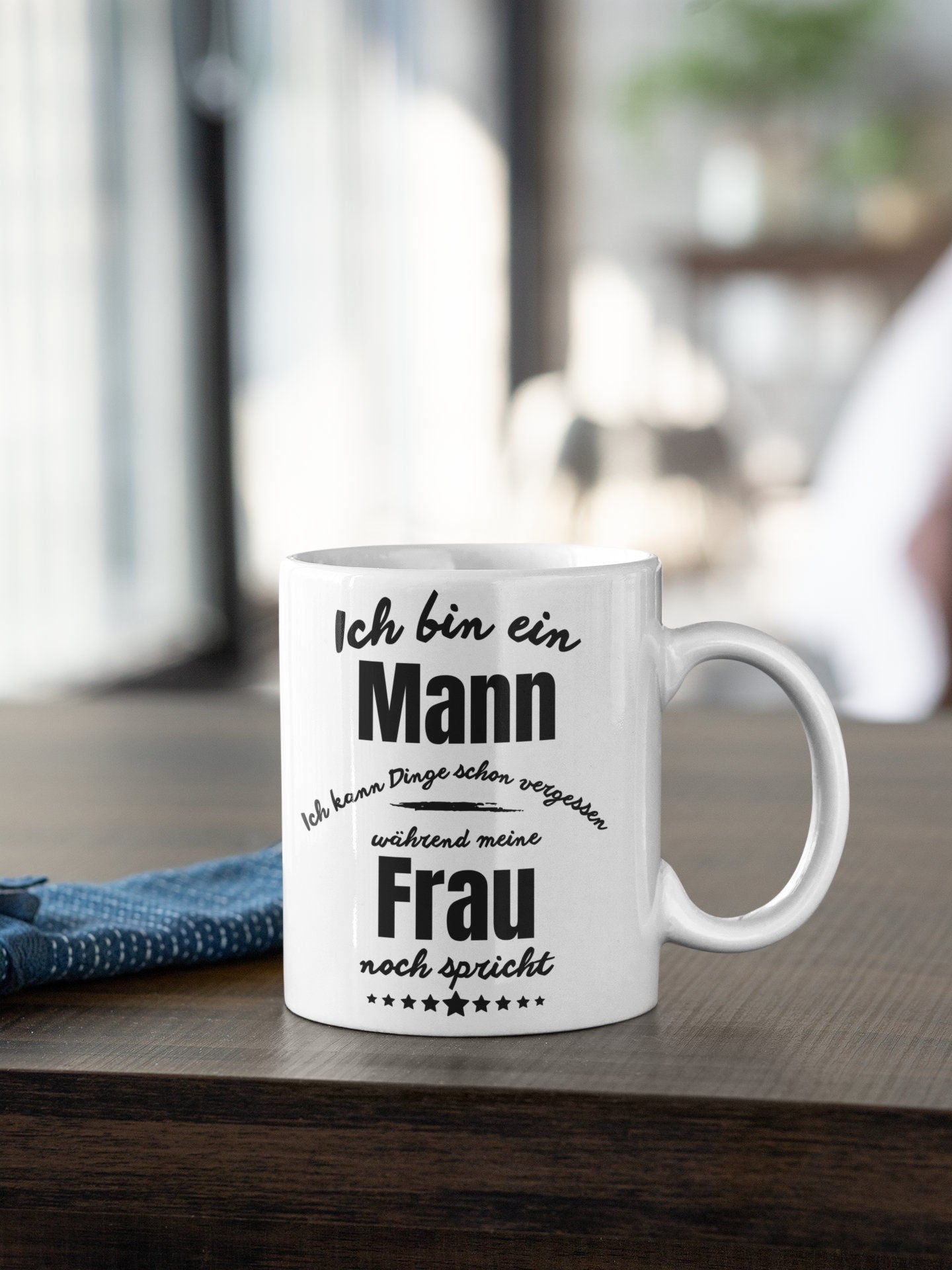 Tasse Mann Valentinstag Frau - vergesse Dinge während meine Frau noch spricht -Humor Spaß mit Spruch Männergeschenke