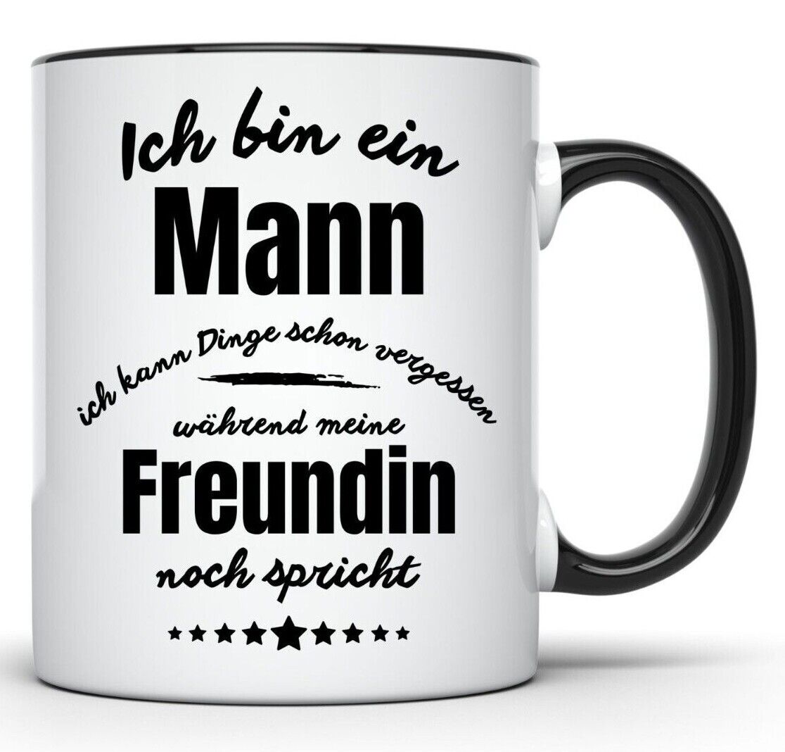 Tasse Jahrestag Mann - vergesse Dinge während Freundin spricht - Geburtstag