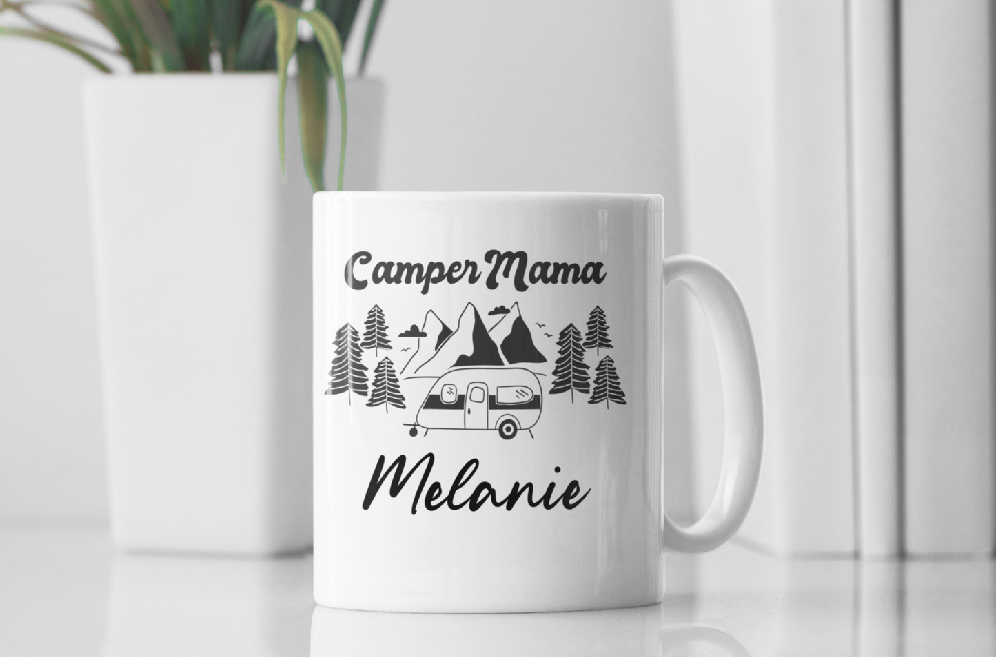 Tasse Camper Mama personalisierbar Name Camping Wohnwagen Caravan Campingplatz