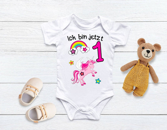 Babybody erster Geburtstag 1 Geburt Geschenk Baby Party