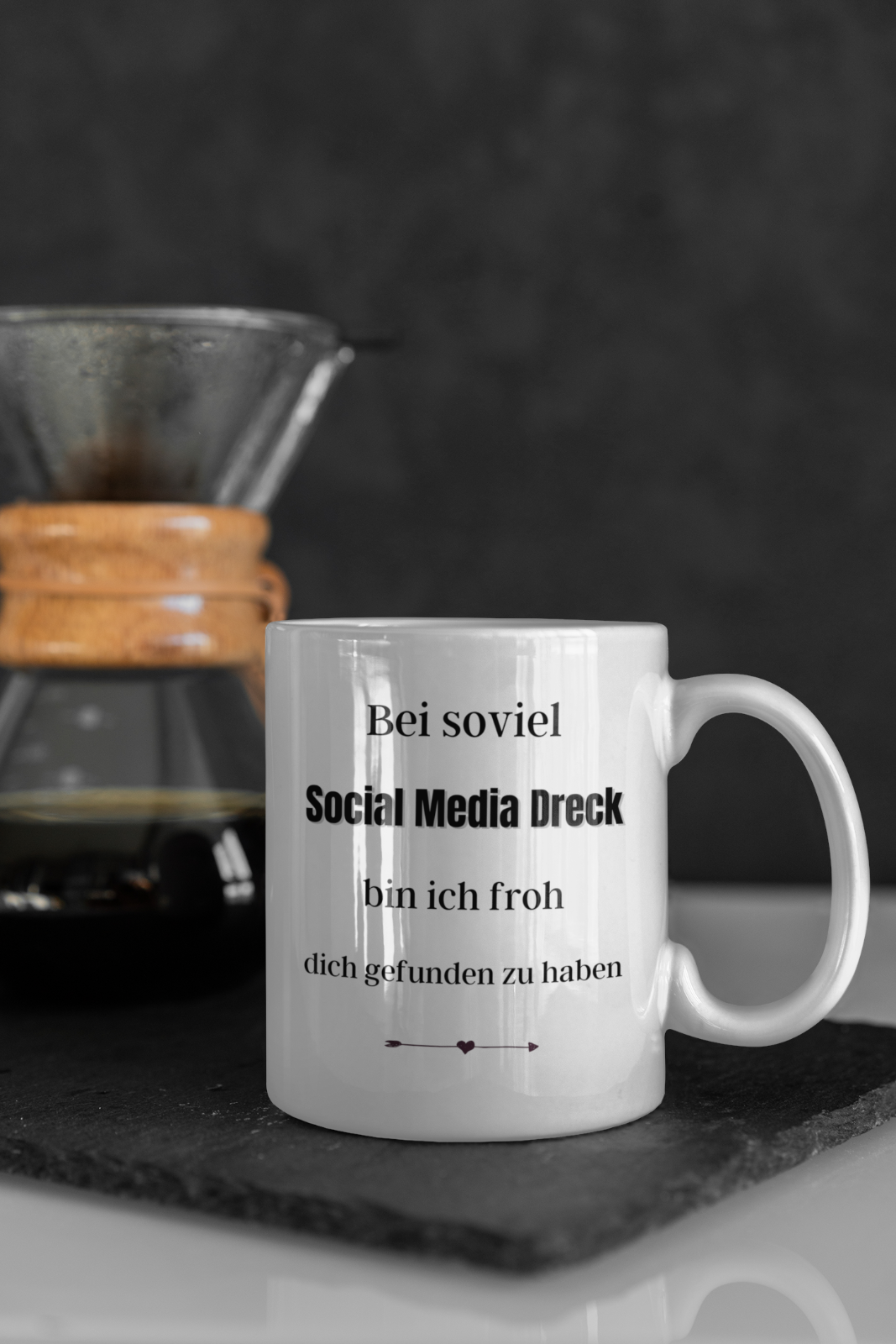 TasseValentinstag Social Media Dreck Tasse weiß Geschenk Mann Frau Divers Liebe