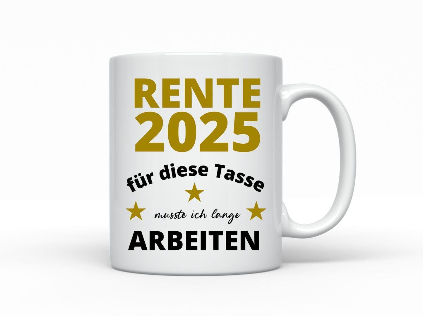 Tasse Rentner 2024 oder  2025  Rente Opa Großeltern Geschenk Ruhestand Geschenk