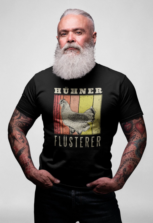 Herren T-Shirt Hühnerflüsterer - Geschenk Hühner Züchter und Freunde Landwirte