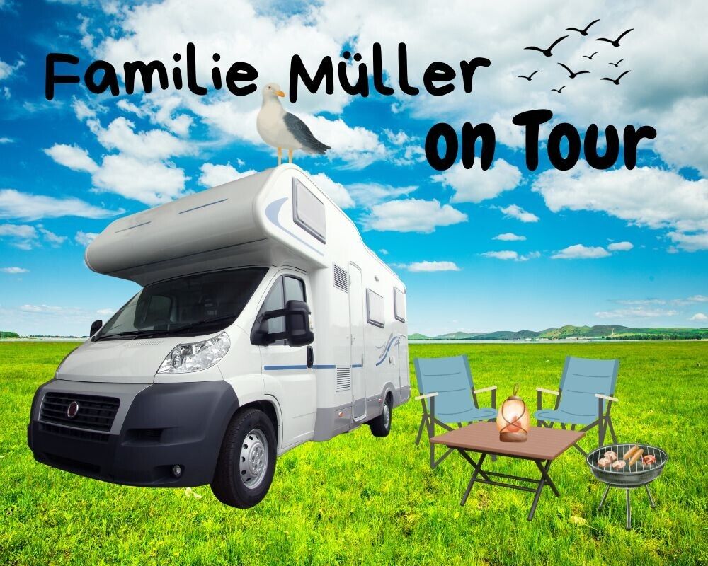 Fußmatte Camping personalisierbar eigener Camper Foto Wohnmobil Wohnwagen