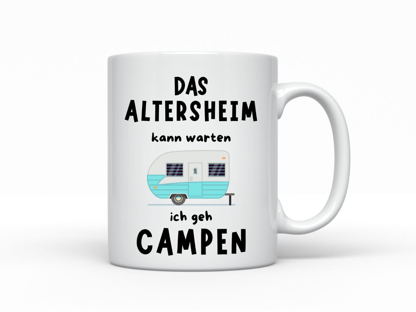 Tasse Altersheim Camping Tasse Rentner Wohnwagen Rente Opa Großeltern Geschenk 2