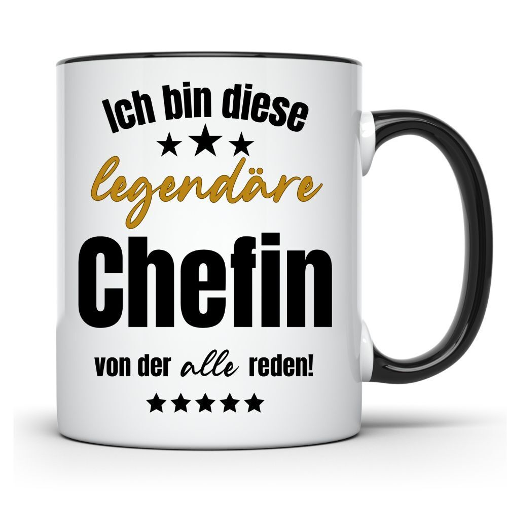 Tasse - legendäre Chefin - Teamleitung Geschenk - Büro Job Arbeit Spruch Leitung