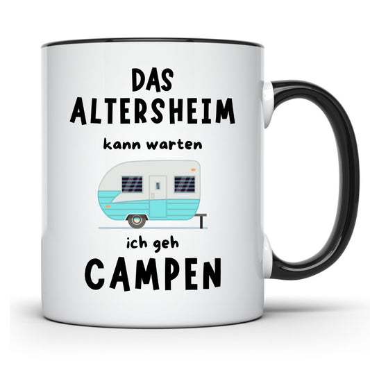 Tasse Altersheim Camping Tasse Rentner Wohnwagen Rente Opa Großeltern Geschenk 2