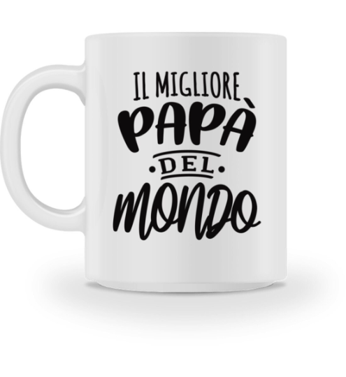 Tasse Vatertag - Papa del Mondo  - Geschenk Italien Väter Italiener Italienisch