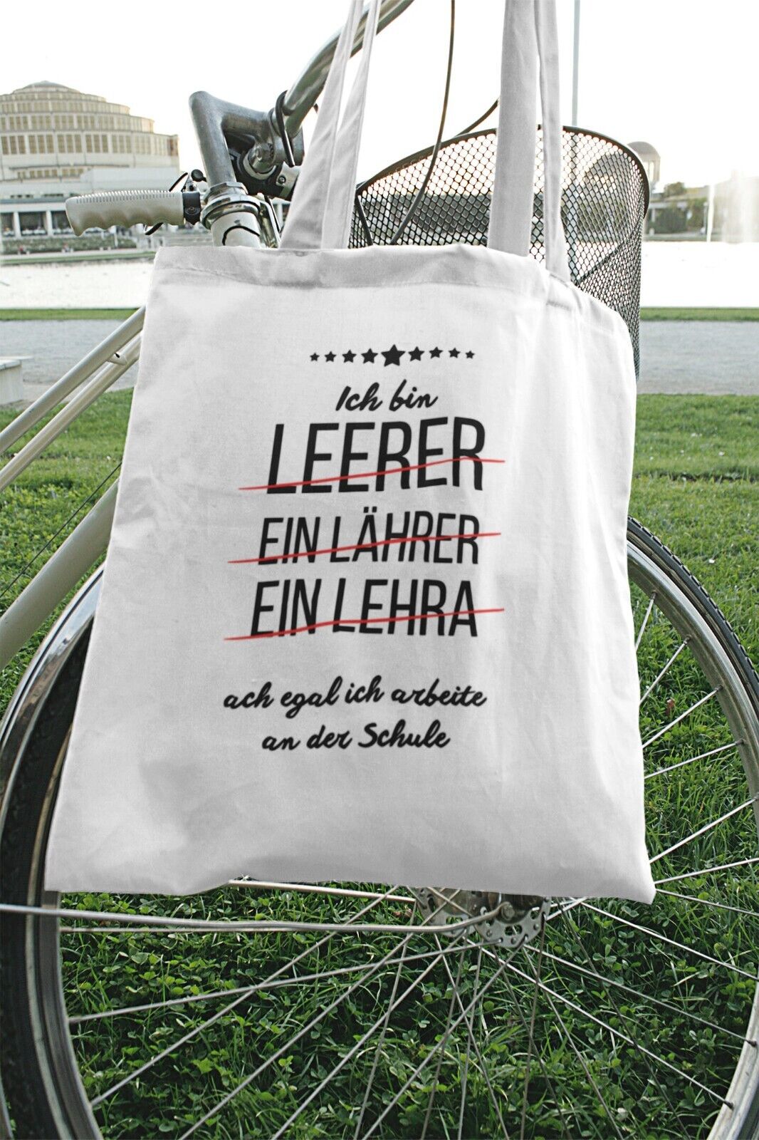 Lehrer Tasche Ich bin ein Lehrer Stoffbeutel Geschenk Schule Lehrerin Lustiger