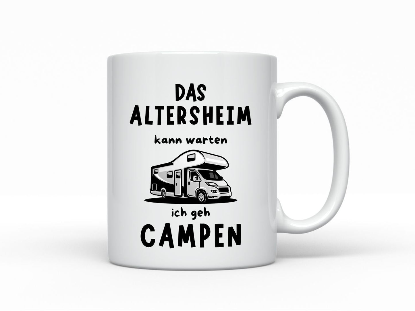 Tasse Altersheim Camping Tasse Rentner Wohnmobil Rente Opa Großeltern Geschenk 1