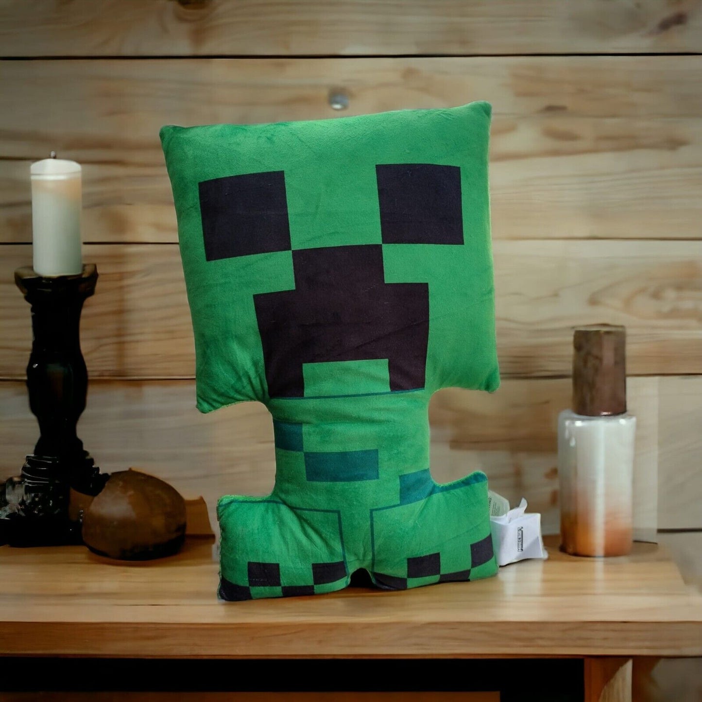 Minecraft Kissen Creeper  Kinder Spielzeug  Gaming Merchandise grün