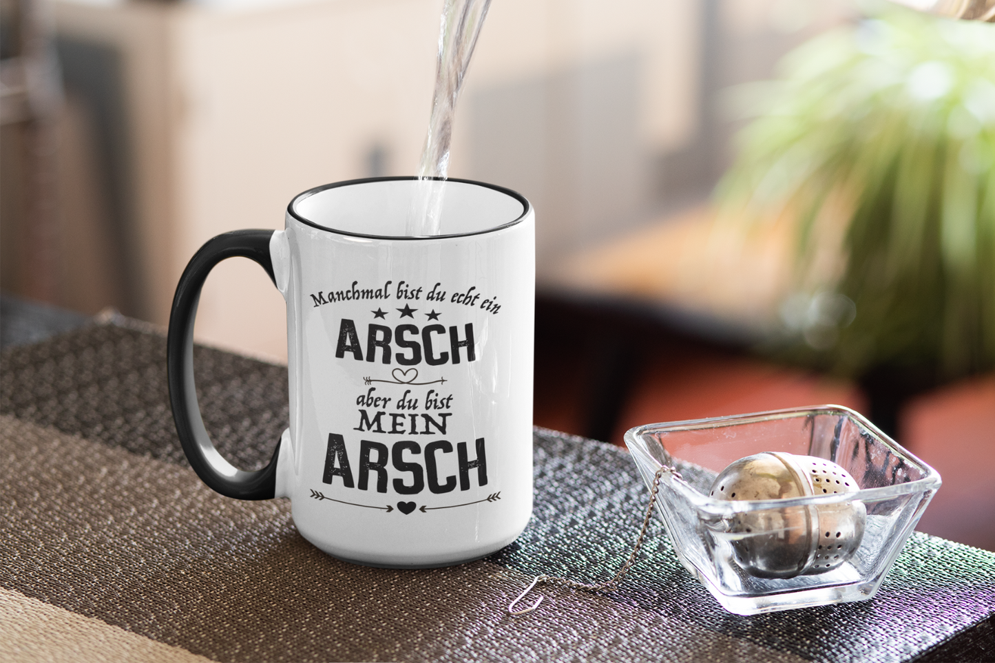 Tasse Jahrestag - du bist mein Arsch - Kaffeetasse Geschenk Mann Geburtstag