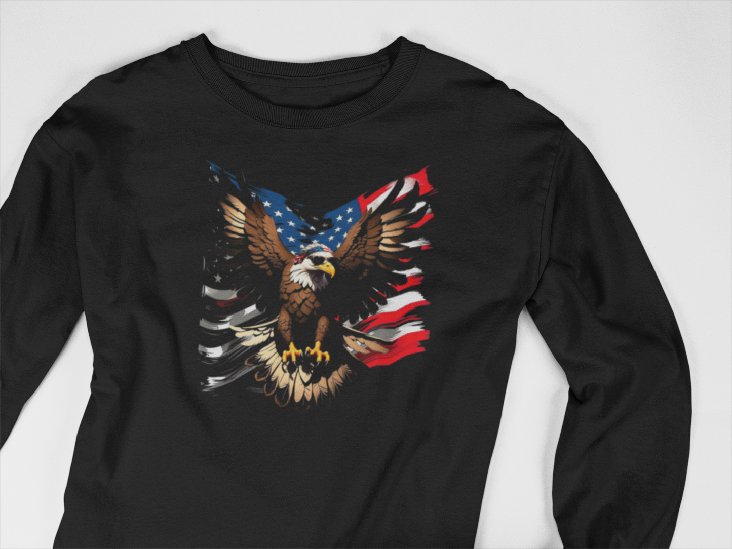 Pullover Herren American Eagle Amerika Flagge Adler