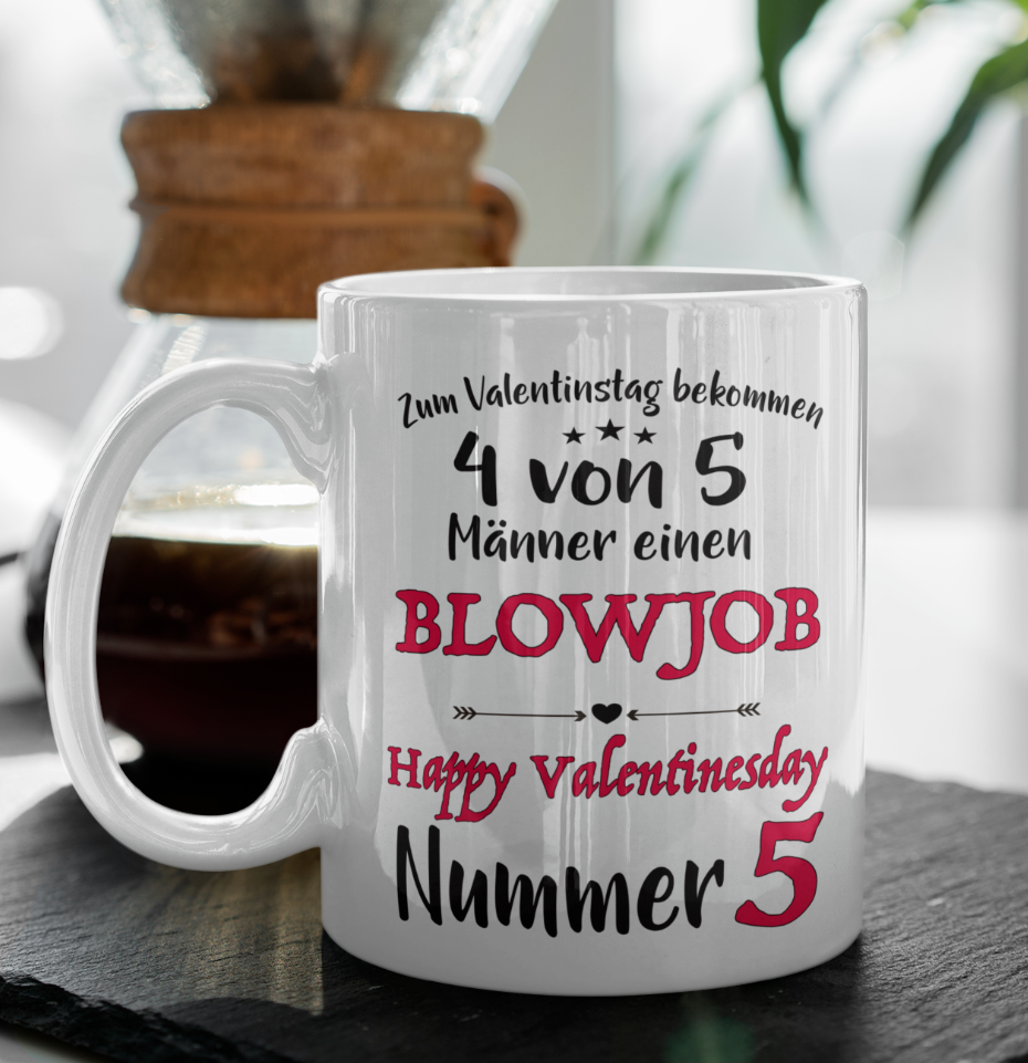 Tasse Valentinstag Blowjob Geschenk für Männer Freund Partner Ehemann frech