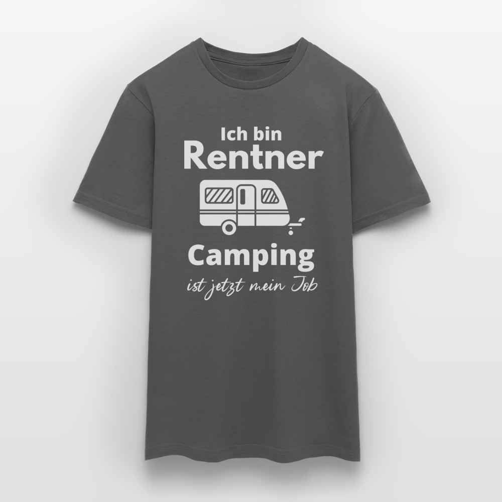 Männer T-Shirt Rentner Camping Job Wohnwagen Zubehör Rente - Anthrazit