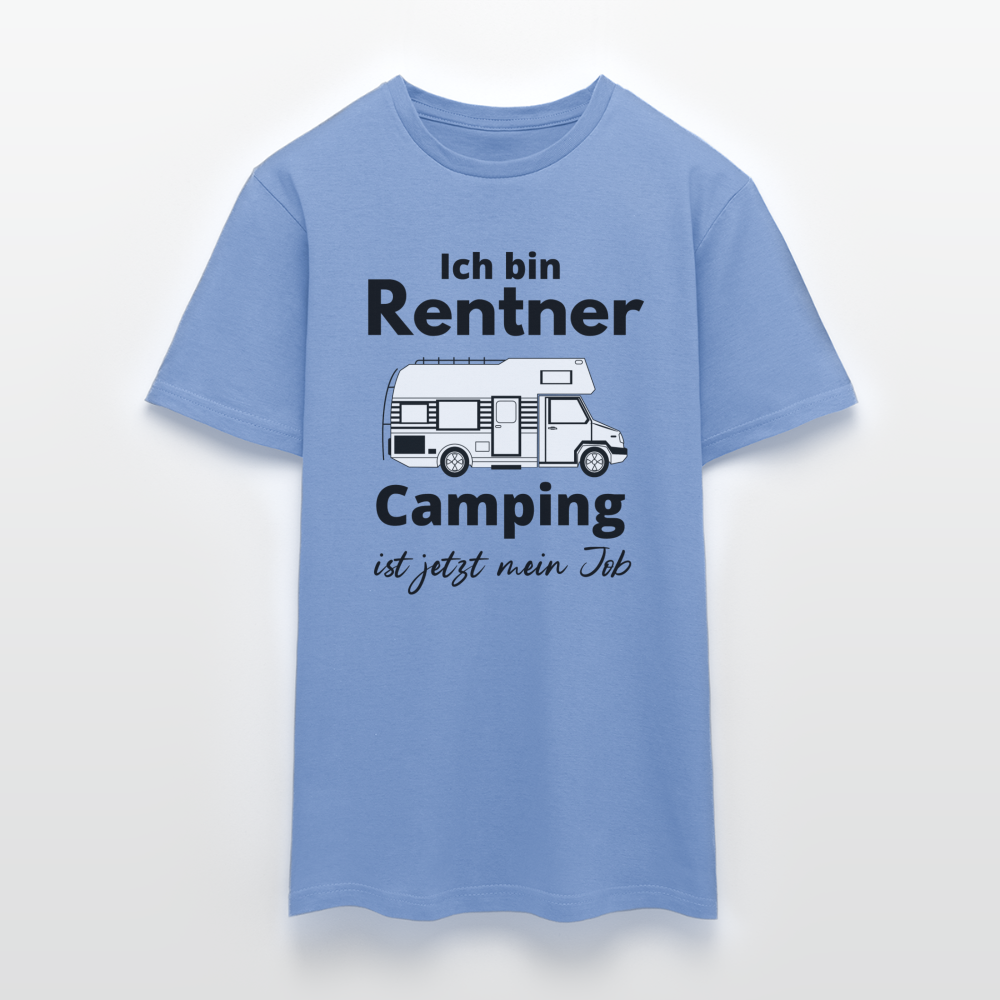 Männer T-Shirt Rentner Camping ist mein Job Wohnmobil Classic Ruhestand - carolina blue