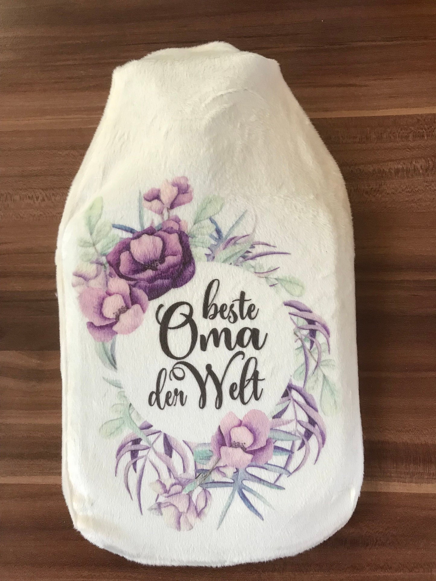 Großeltern Geschenk Wärmflasche beste Oma der Welt, Großmutter, Geschenk