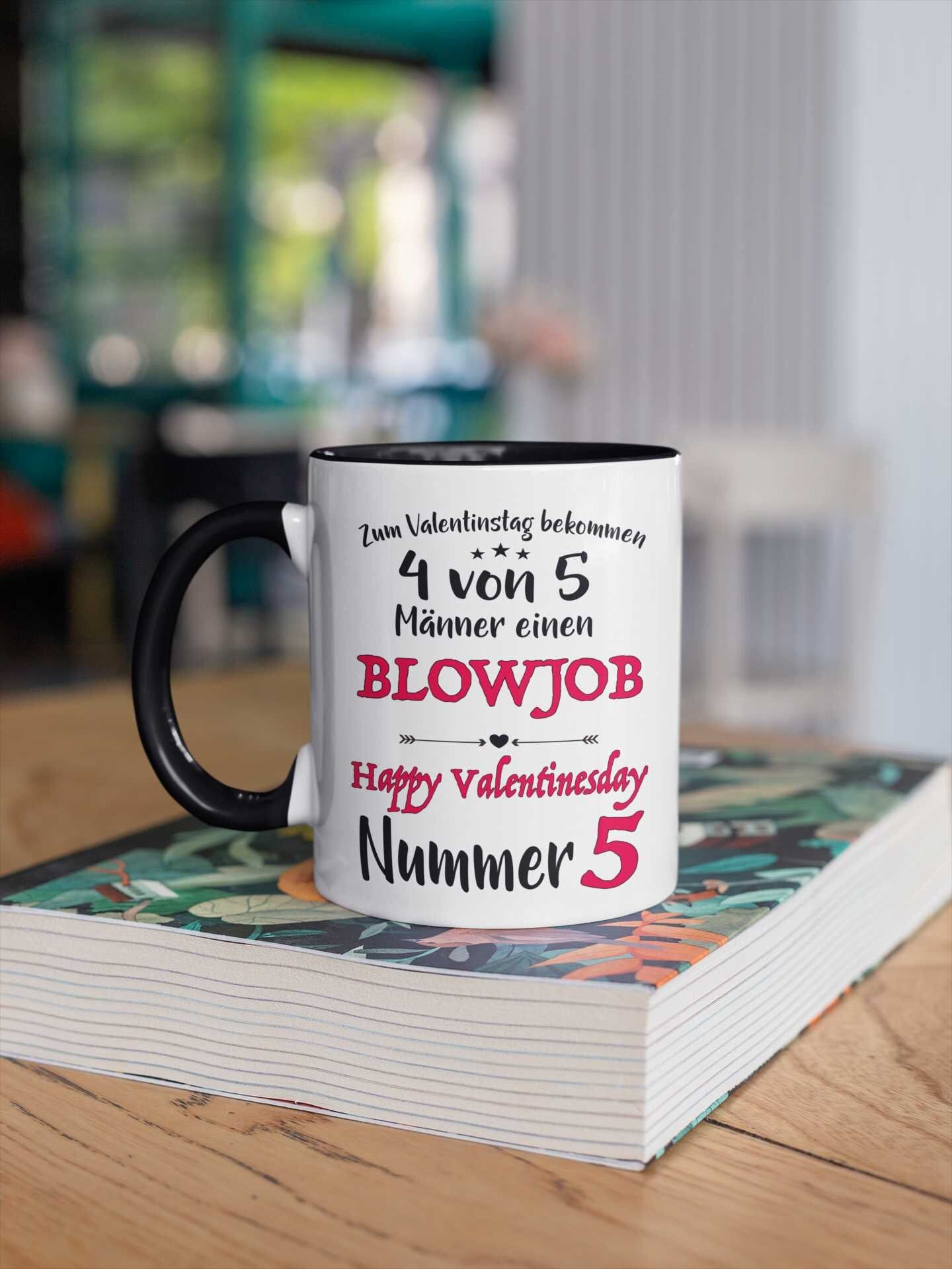 Tasse mit Spruch Tasse Valentinstag Blowjob Geschenk für Männer Freund Partner Ehemann frech Valentinstagsgeschenk