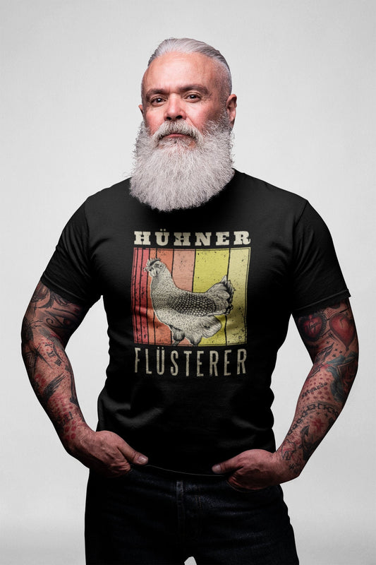 Herren T-Shirt Hühnerflüsterer - Geschenk Hühner Züchter und Freunde Landwirte