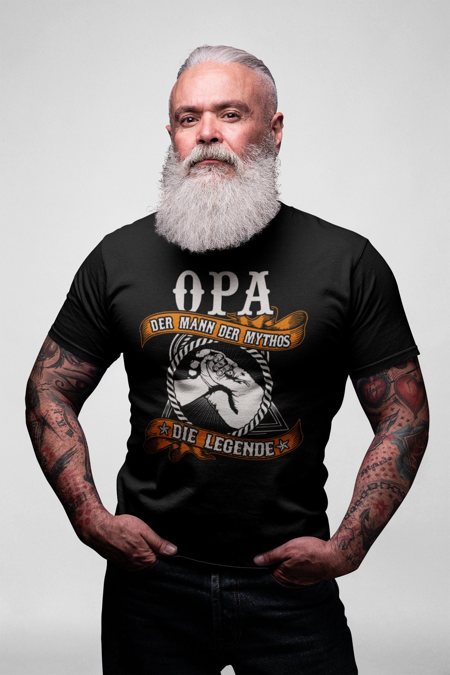 Opa T-Shirt der Mann der Mythos die Legende Geschenk für Großväter