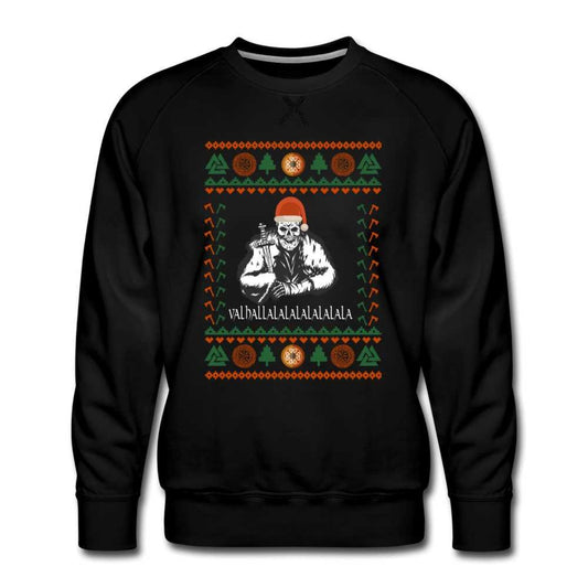 Wikinger Ugly Christmas Sweater Männer Premium Pullover Weihnachten Valhalla