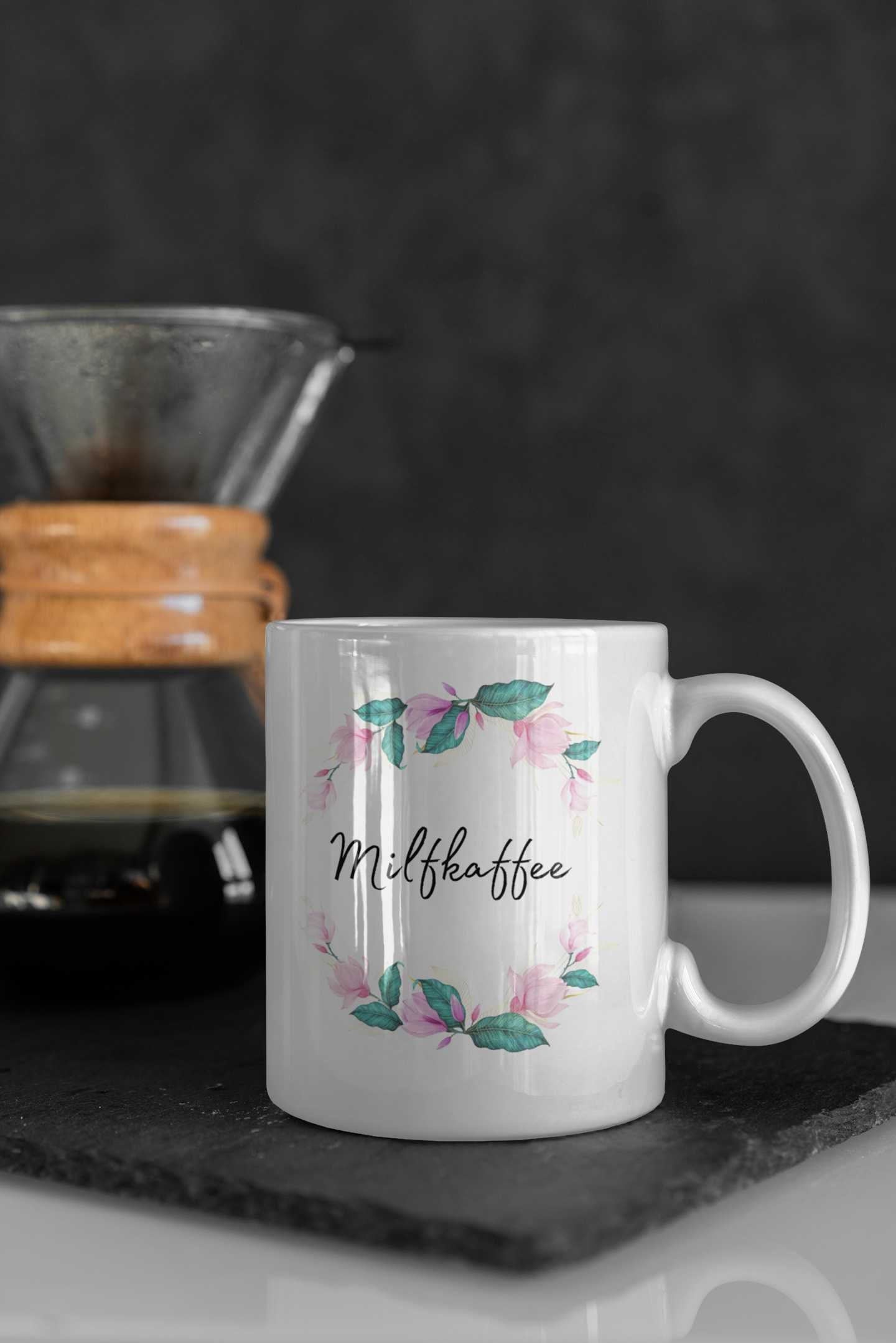 Tasse Muttertag Milfkaffee Tasse mit Spruch Geschenk Frau Mütter Muttertag Freundin Ehefrau Jahrestag Geburtstag Kollegin Arbeitskollegen