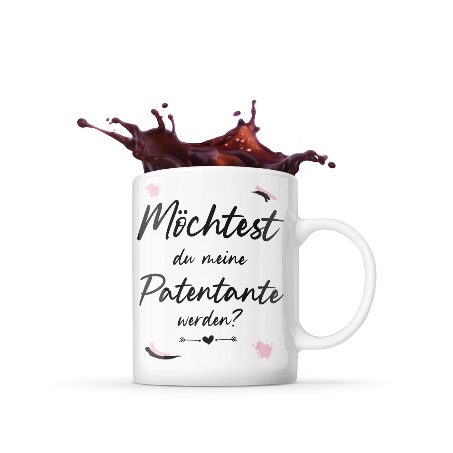 Tasse mit Spruch Tasse Patentante werden Geschenk Kaffeetasse Patentanten Tanten