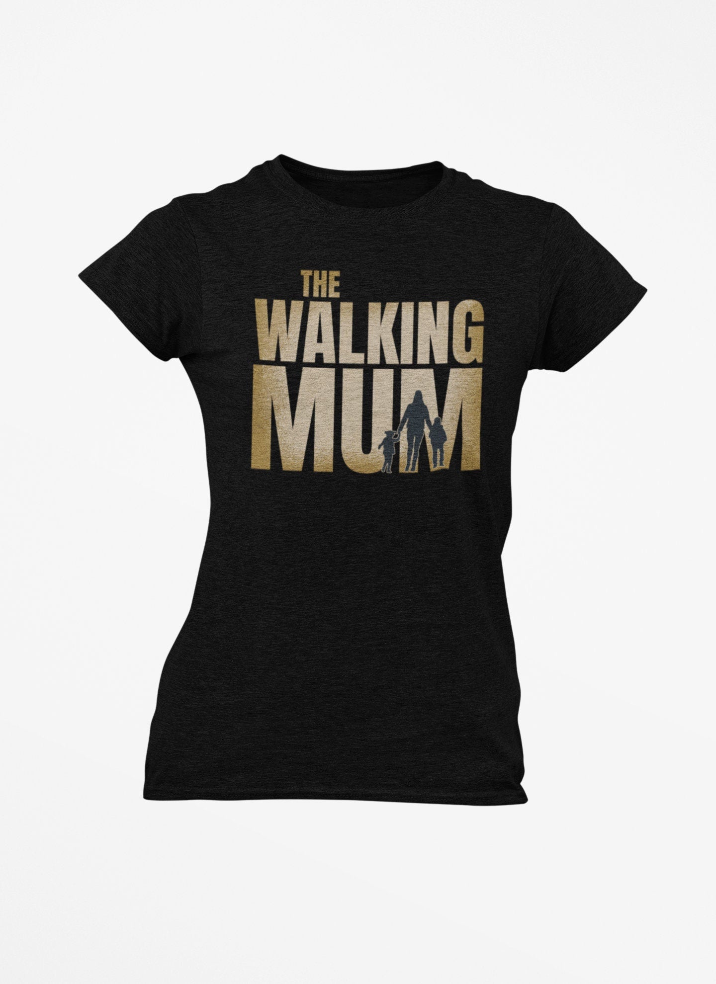 Muttertag T-Shirt Walking Mum Muttertags Shirt Mama Kinder Babys