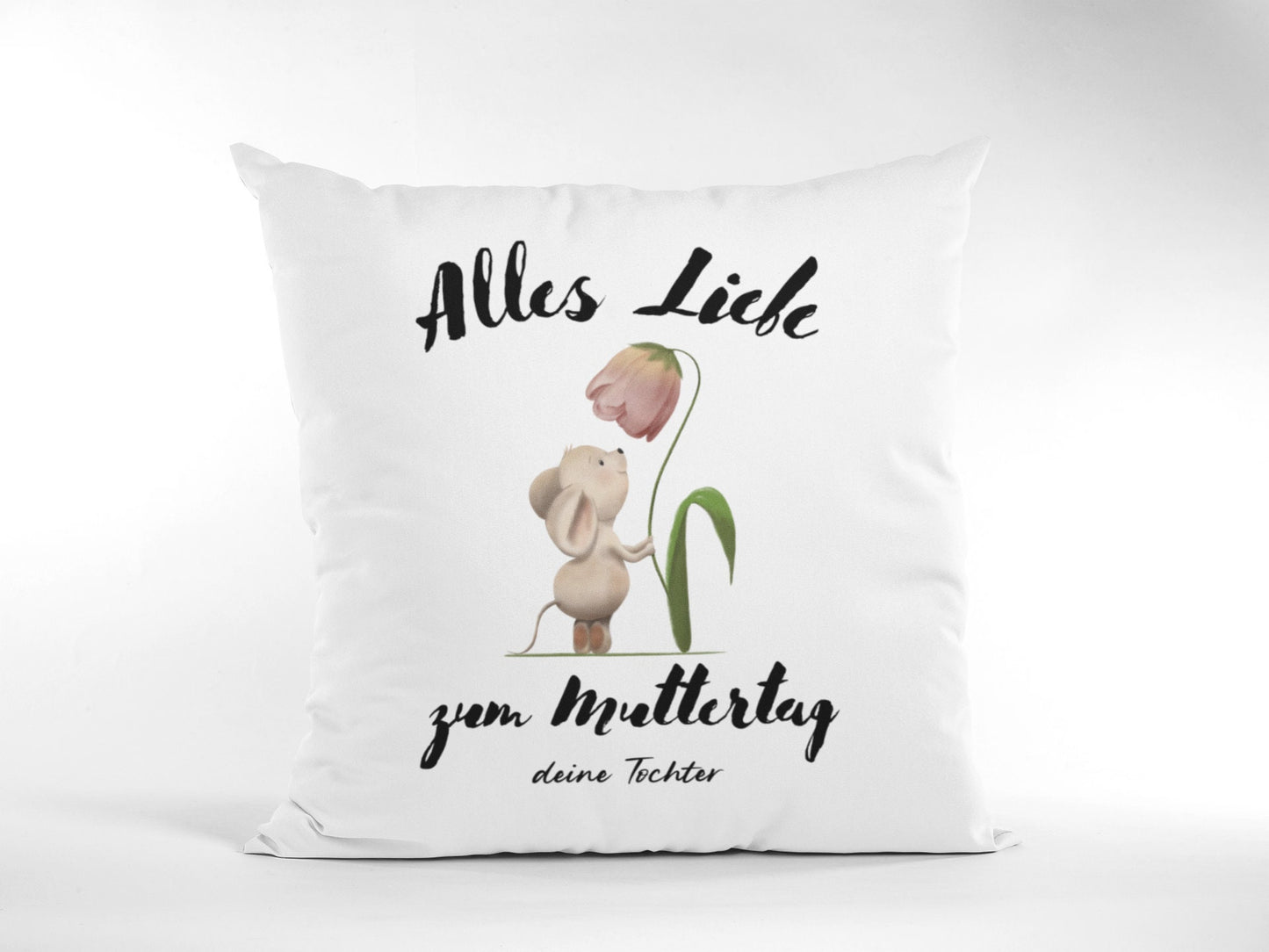 Sofakissen personalisierbar Maus Blume Mama Muttertaggeschenk  Geschenk Muttertag