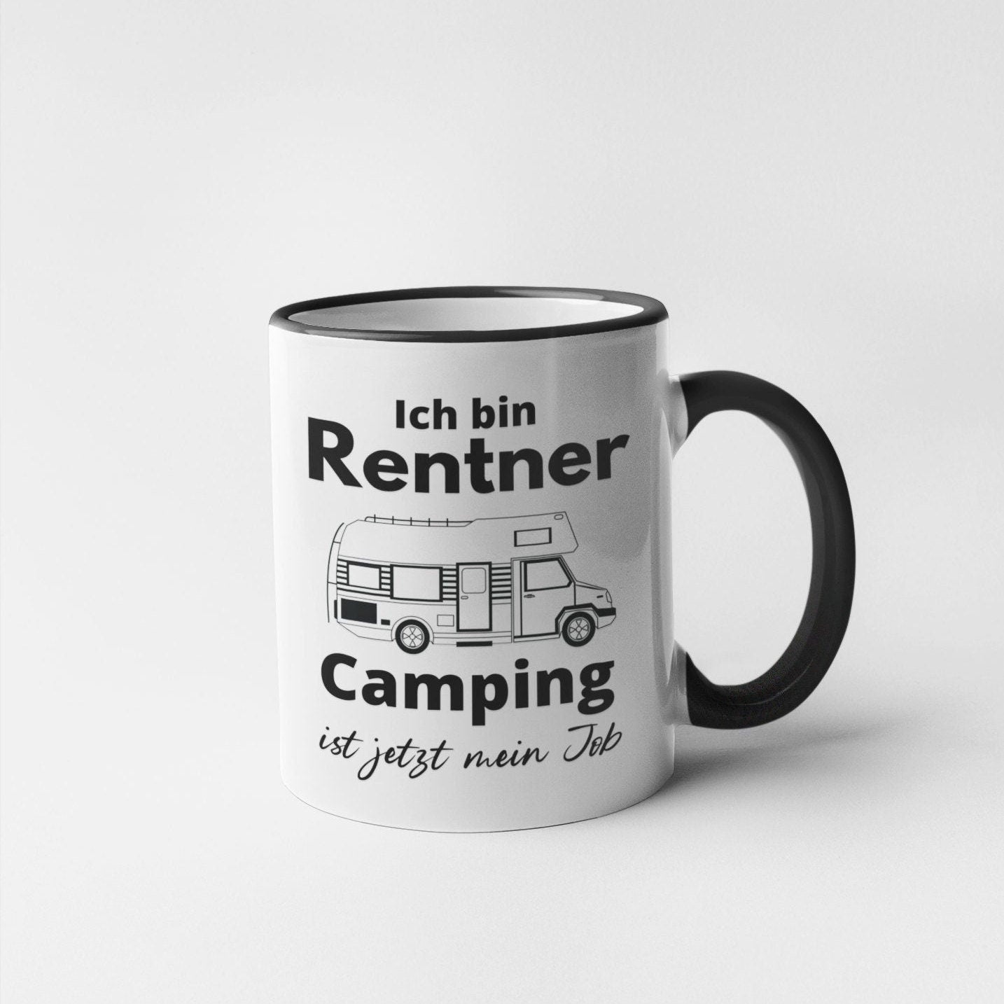 Tasse mit Spruch Camping Tasse Rentner Wohnmobil Rente Opa Großeltern Geschenk