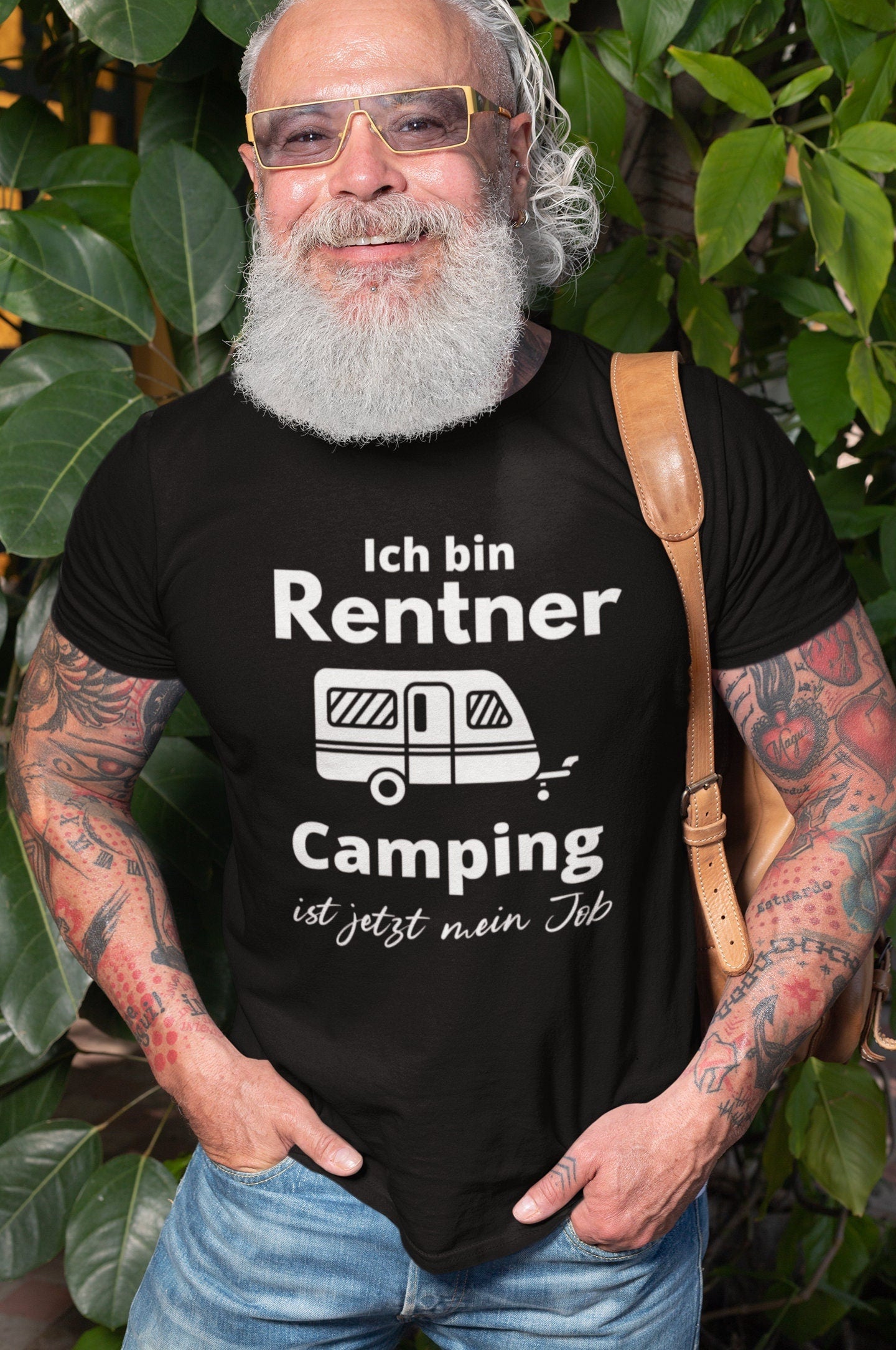 Rentner T-Shirt Camping Wohnwagen