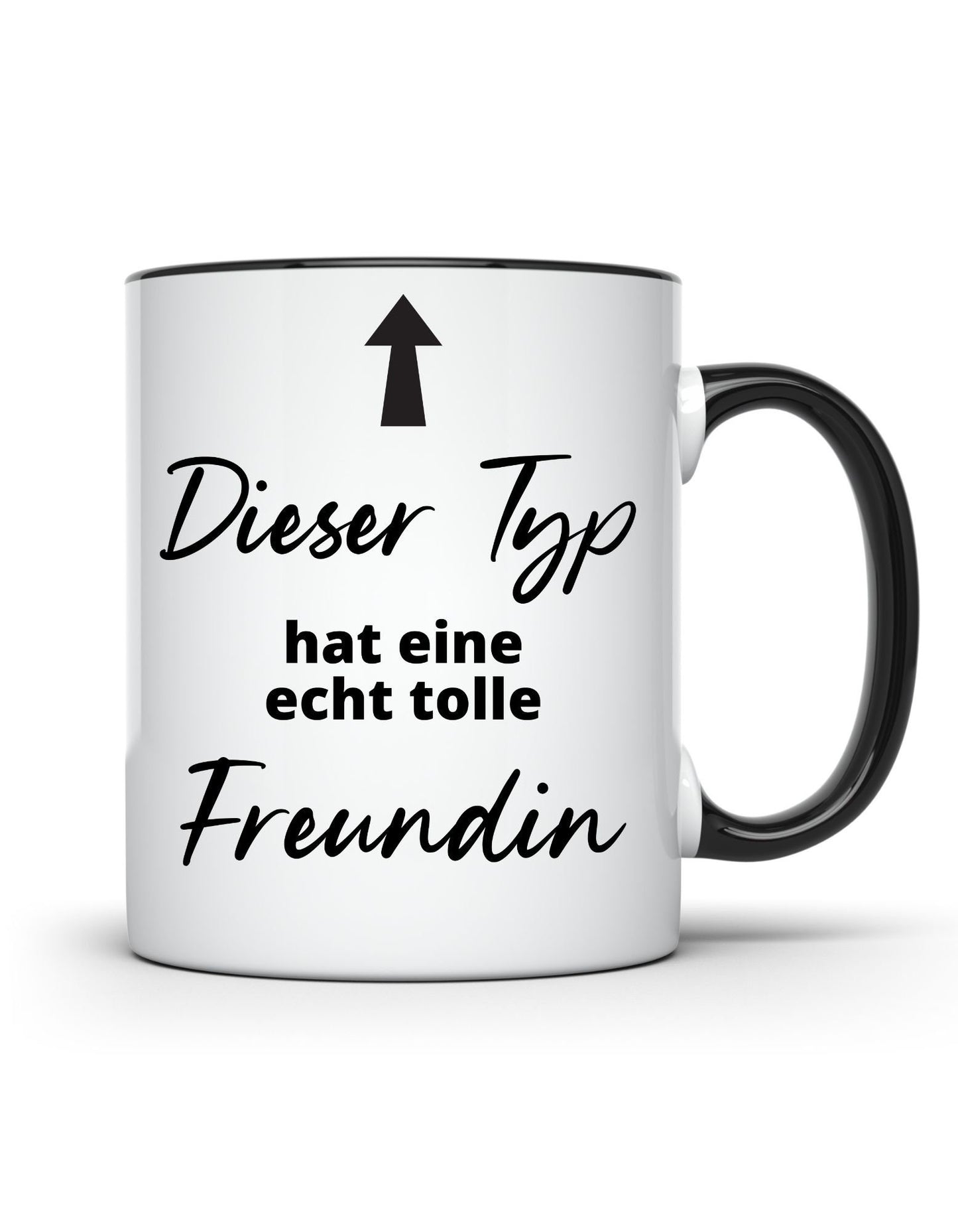 Tasse zum Valentinstag Dieser Typ hat tolle Freundin Geschenk Mann für Männer Geschenkidee Tasse mit Spruch