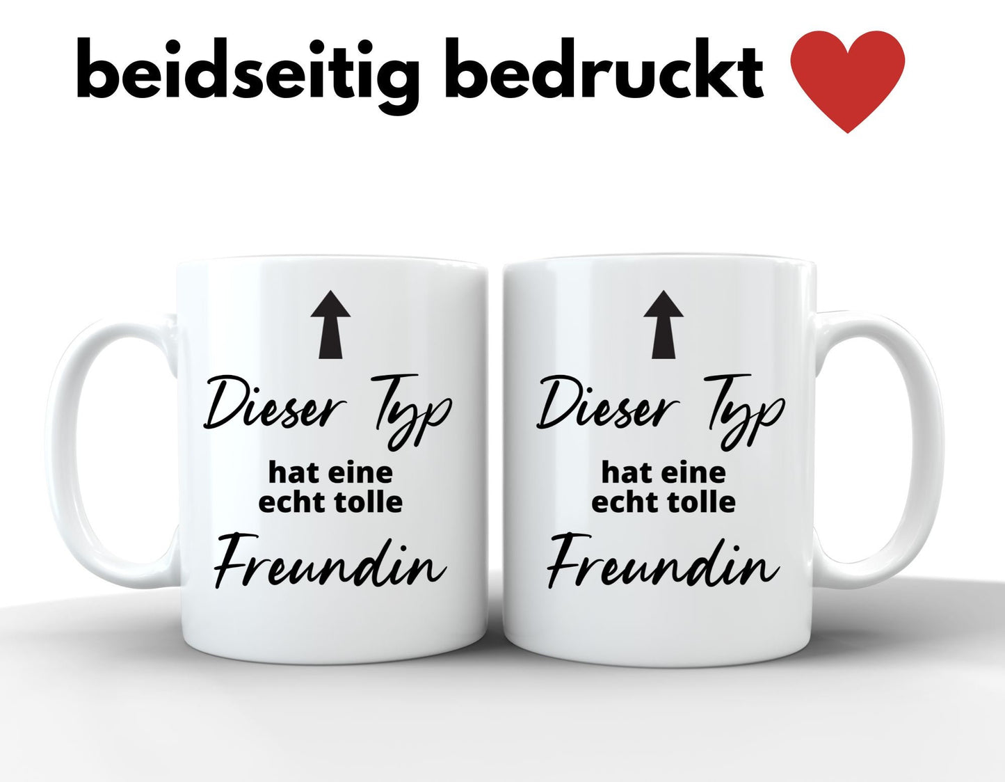 Tasse zum Valentinstag Dieser Typ hat tolle Freundin Geschenk Mann für Männer Geschenkidee Tasse mit Spruch