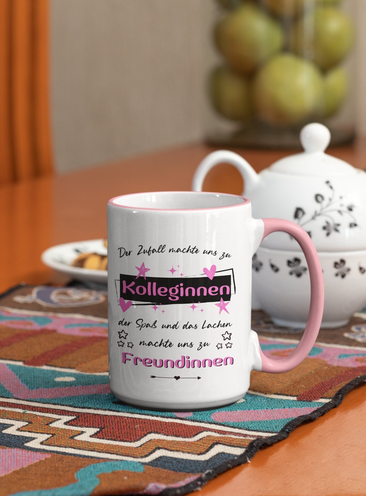 Kollegin Freundschaft Tasse mit Spruch - Geschenk Arbeitskollegin Abschied Kollegin Tasse Büro