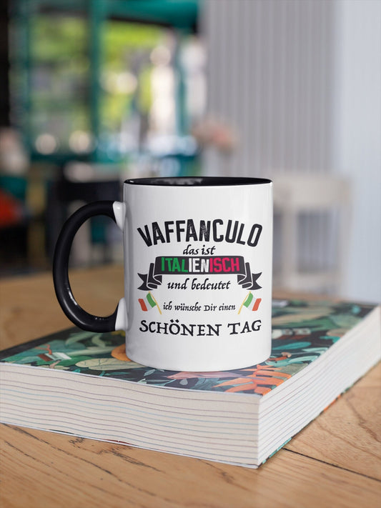 Vaffanculo Magic Tasse mit  Farbwechsel bei Hitze Italien Italiener Geschenk