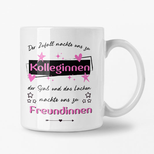 Kollegin Freundschaft Tasse mit Spruch - Geschenk Arbeitskollegin Abschied Kollegin Tasse Büro