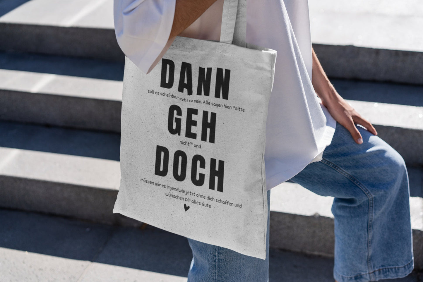 Kollegin Abschiedsgeschenk Kollegen Tasche Dann geh doch Jobwechsel Geschenk  Geschenk Kolleginnen  Abschied Kollege Neuer Job Geschenke